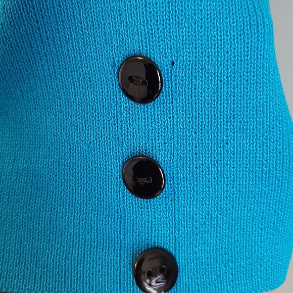 2️⃣9️⃣/4️⃣ Turquoise blue mini knits top - Picture 4 of 4